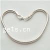 Sterling Silber-Europa-Armband-Kette, 925 Sterling Silber, plattiert, keine, 3mm, Länge:7.5 ZollInch, verkauft von Strang