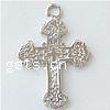 Zinc Alloy Cross Pendants, plated cadmium free Approx 2mm 