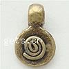 Zinc Alloy Flat Round Pendants, plated nickel, lead & cadmium free Approx 2.5mm 