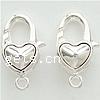 Zinc Alloy Lobster Clasp, Heart, plated nickel, lead & cadmium free Approx 1.8mm 