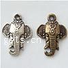 Zinc Alloy Animal Pendants, Elephant, plated nickel, lead & cadmium free Approx 1mm, Approx 