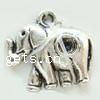 Zinc Alloy Pendant Rhinestone Setting, Elephant, plated cadmium free Approx 3mm, Approx 