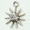 Zinc Alloy Flower Pendants, plated cadmium free Approx 3mm, Approx 