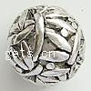 Zinc Alloy Hollow Beads, Round, plated nickel, lead & cadmium free, 15mm Approx 2mm 