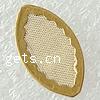 Messing Reseau Zubehör, Pferdeauge, plattiert, hohl, keine, 18x10x0.6mm, 1000PCs/Tasche, verkauft von Tasche