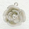 Broche de joyería de la aleación del cinc, aleación de zinc, Flor, chapado, más colores para la opción, 18.5x17x8mm, Vendido por UD