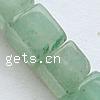 Perle en aventurine verte, cube, naturel Environ 0.5mm pouce Vendu par brin