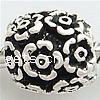 Zinc Alloy European Beads, Drum, plated, without troll Approx 4.5mm 