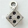 Zinc Alloy Pendant Rhinestone Setting, Cube, plated nickel, lead & cadmium free Approx 2mm 