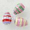 Enamel Zinc Alloy European Beads, Teardrop, plated, large hole Approx 3.5mm 