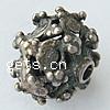 Bali Sterling Silber Perlen, Thailand, Rondell, Bohrung:ca. 2mm, verkauft von PC