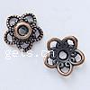 Zinc Alloy Bead Caps, Flower, plated, 5 petal nickel free Approx 2mm 