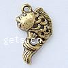 Zinc Alloy Animal Pendants, Fish, plated nickel free Approx 2mm 