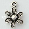 Zinc Alloy Flower Pendants, plated, 6 petal nickel free Approx 2mm 