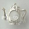 Zinc Alloy European Beads, Teapot, plated, without troll Approx 4.5mm 