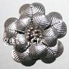 Zinc Alloy Flower Pendants, plated, layered cadmium free, 45mm, Approx 