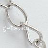 Stainless Steel Oval Chain, 316 Stainless Steel, twist oval chain, original color Approx 