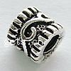 Zinc Alloy European Beads, Tube, plated, without troll Approx 4mm 