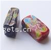 Handmade Lampwork Beads, Rectangle Approx 3MM 