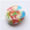 Handmade Lampwork Beads, Flat oval Approx 2MM 