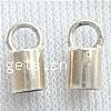 Sterling Silver End Caps, 925 Sterling Silver, Tube, plated Approx 2.5mm 