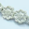 Flower Porcelain Beads, grey Approx 2mm 