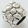 Zinc Alloy European Beads, Drum, plated, without troll Approx 4.5mm 