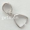 Sterling Silver Pinch Bail, 925 Sterling Silver, plated Approx 3mm 