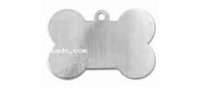 Sterling Silber Tag, 925 Sterling Silber, Knochen, plattiert, keine, 26.5x40.5mm, verkauft von PC