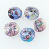 Handmade Lampwork Beads, Flat round Approx 2MM 