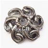 Zinc Alloy Bead Caps, Flower, plated, 6 petal lead & cadmium free, 11mm, Approx 