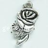 Zinc Alloy Flower Pendants, plated, layered cadmium free Approx 1mm, Approx 