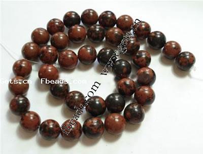 Mahogany Obsidian Bead, Round, more sizes for choice, Length:Approx 15.5 Inch, Sold By Strand