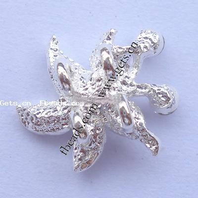 Rhinestone Zinc Alloy Connector, Flower, plated, with Mideast rhinestone, more colors for choice, 17x15x4mm, Sold By PC