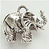 Zinklegierung Tier Anhänger, Elephant, plattiert, keine, 30x20mm, Bohrung:ca. 4mm, verkauft von PC