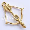 Zinc Alloy Tool Pendants, Arrow, plated cadmium free Approx 2.5mm 