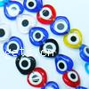 Evil Eye Lampwork Beads, Heart Approx 0.5mm .5-14 Inch 