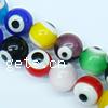 Böser Blick Lampwork Perlen, rund, Weitere Größen für Wahl, Bohrung:ca. 0.5-1mm, Länge:13.5-14 ZollInch, verkauft von Strang