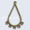 Zinc Alloy Chandelier Components, Teardrop, plated, 1/5 loop nickel, lead & cadmium free Approx 