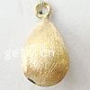 Brass Jewelry Pendants, Teardrop, plated, brushed Approx 2.5mm 