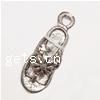 Zinc Alloy Shoes Pendants cadmium free Approx 