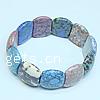 Bracelets turquoises, turquoise, rectangle Environ 7.5 pouce, Vendu par brin