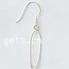 Sterling Silver Hook Earwire, 925 Sterling Silver, plated 