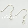 Crochet boucle d oreille en argent, argent sterling 925, Placage, plus de couleurs à choisir Environ 2.5mm, Vendu par paire