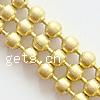 Brass Ball Chain, Round, plated cadmium free 