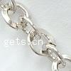 Handmade Iron Chain, plated, oval chain 