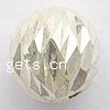 Sterling Silber Diamond-Cut Perlen, 925 Sterling Silber, rund, plattiert, keine, 8mm, Bohrung:ca. 1mm, verkauft von PC