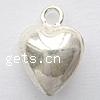 Sterling Silver Heart Pendants, 925 Sterling Silver, plated Approx 2mm 