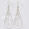 Sterling Silver Drop Earring, 925 Sterling Silver, Teardrop, plated 