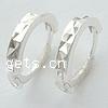 Sterling Silver Hoop Earring Component, 925 Sterling Silver, sterling silver hoop earring, Donut, plated 